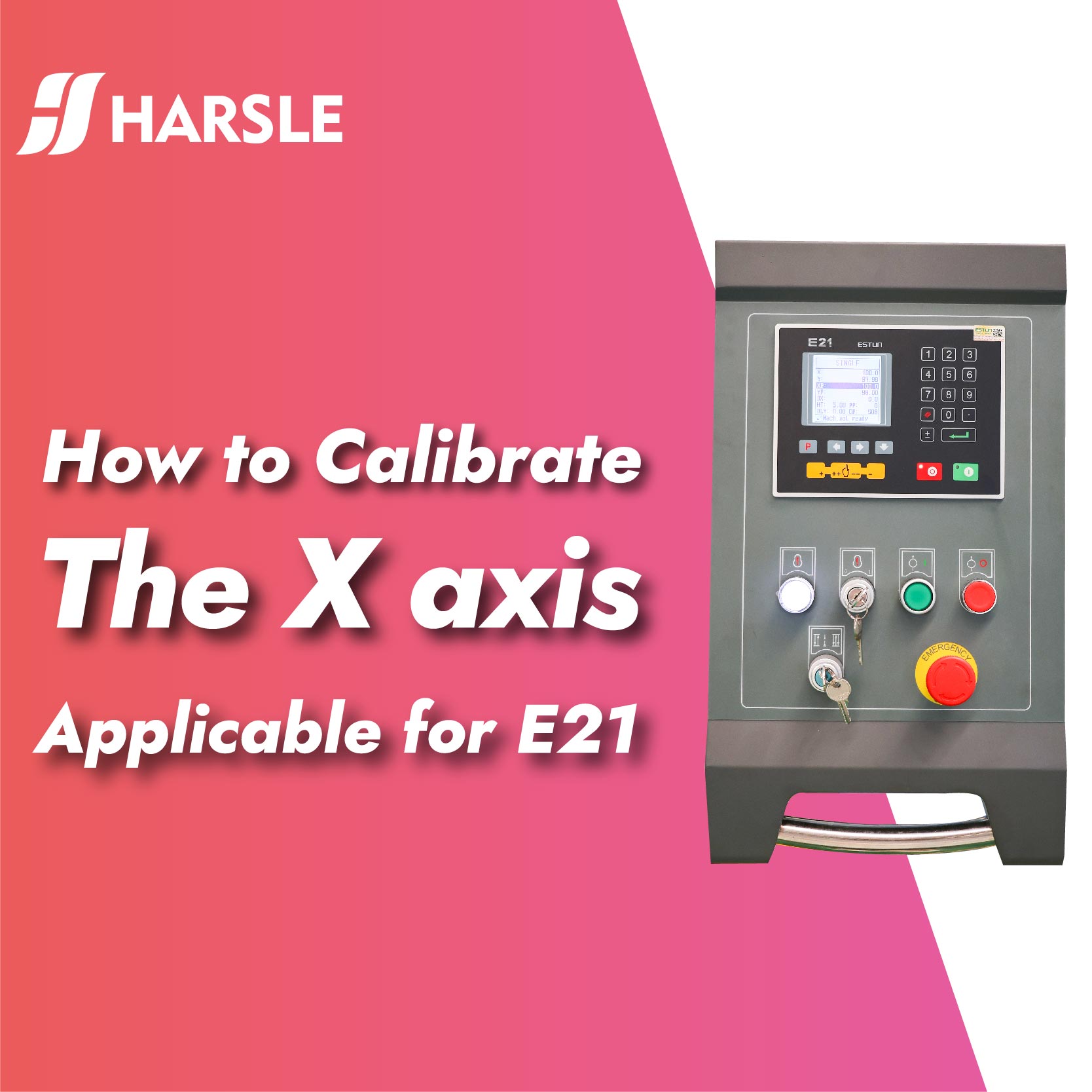 Come calibrare l'asse X per il controller E21