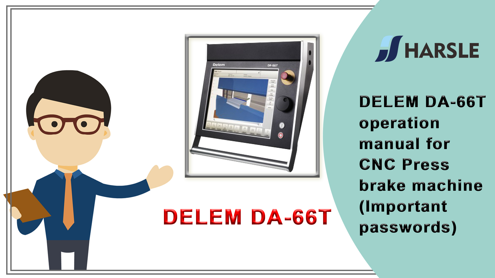 DELEM DA-66T manuale operativo per pressa piegatrice CNC (password importanti)
